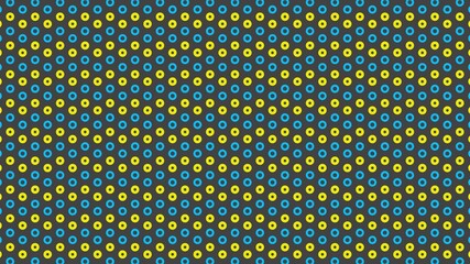 Poster - Bagels pattern. Rendering.