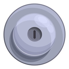 Poster - Lock door handle icon. Cartoon of lock door handle vector icon for web design isolated on white background
