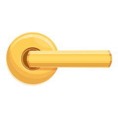 Poster - Doorway door handle icon. Cartoon of doorway door handle vector icon for web design isolated on white background