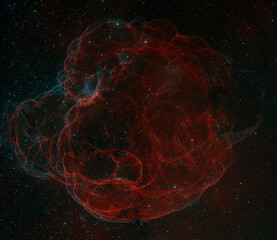 Wall Mural - simeis 147 supernova remnant nebula
