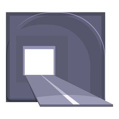 Wall Mural - tunnel track icon. cartoon of tunnel track vector icon for web design isolated on white background