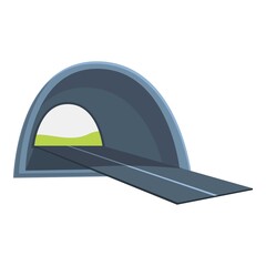 Wall Mural - highway tunnel icon. cartoon of highway tunnel vector icon for web design isolated on white backgrou
