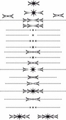 Poster - Graphic decorative elements and text breaks set