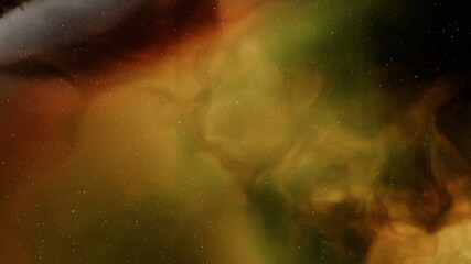 nebula gas cloud in deep outer space, science fiction illustrarion, colorful space background with s
