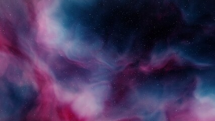 nebula gas cloud in deep outer space, science fiction illustrarion, colorful space background with s