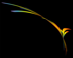 Fototapete - Colorful splash wave banner in minimalist style. Bright abstract dynamic jpeg illustration for website design