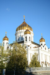 MOSCOW, RUSSIA - October 10, 2018: View of Cathedral of Christ the Saviour in the city center