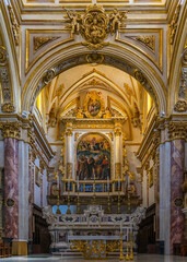 Wall Mural - The main altar of Matera Cathedral (Duomo of Santa Maria della Bruna) built in 13th century, Basilicata, Italy