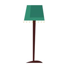 Poster - home lamp icon vector design