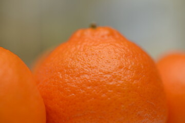 Close up image of Oranges showing bright orange colors shot in landscape composition