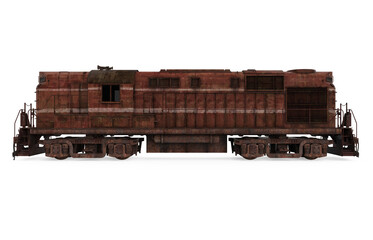 Wall Mural - Diesel Locomotive Train Isolated