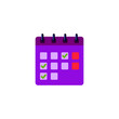 © lex302 - Month planning concept in flat design. Calendar icon with marked days. Vector illustration