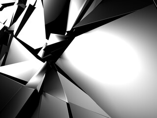 Chrome Metallic Glossy Futuristic Background