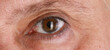 © serikbaib - macro eyes of an old man close up
