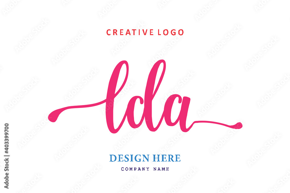 LDA lettering logo is simple, easy to understand and authoritative ...
