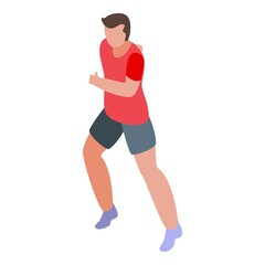 Poster - Effort running icon. Isometric of effort running vector icon for web design isolated on white background