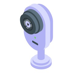 Poster - Control web camera icon. Isometric of control web camera vector icon for web design isolated on white background