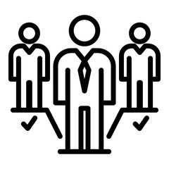 Poster - Expertise management icon. Outline expertise management vector icon for web design isolated on white background