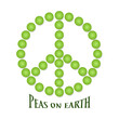 Peas on earth peace symbol