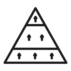 Poster - Company hierarchy icon. Outline company hierarchy vector icon for web design isolated on white background