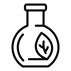 Poster - Flask innovation icon. Outline flask innovation vector icon for web design isolated on white background