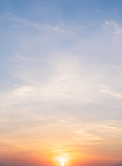 Wall Mural - sunset sky and clouds vertical