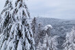 Großer Feldberg im Taunus mit Schnee im Winter