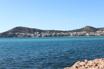 Wall Mural - view of the sea and mountains