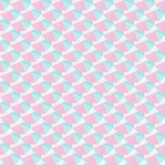 Aufkleber - Abstract geometric seamless pattern Pink and blue repeat