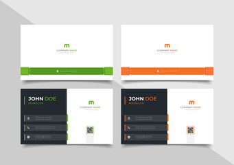 creative modern name card and business card	