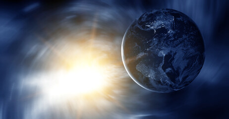 Wall Mural - planets in outer space. elements of this image furnished by nasa