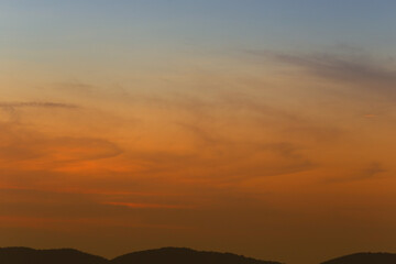 Wall Mural - Sky and clouds after sunset,twilight sky background.