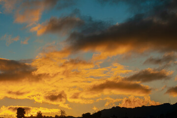 Wall Mural - nubes amarillas 