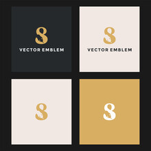 Letter S Snake Logo Vector Design Template