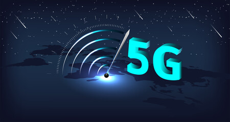 Leinwandbilder - 5G Internet concept.