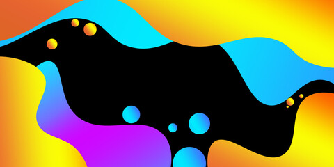 Poster - Modern Liquid Gradient Colors Abstract Background. Abstract design template for brochures, flyers, magazine, business card, branding, banners, headers, book covers, notebooks background