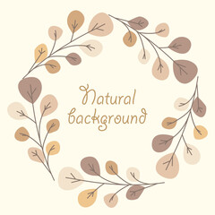 Sticker - Autumn nature background