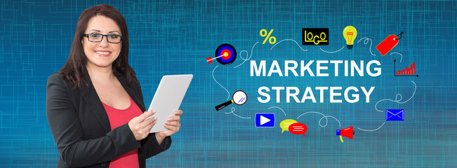 Sticker - Concept of marketing strategy