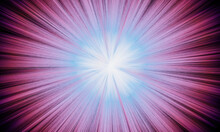 3D Rendered Abstract Pink Explosion Ray