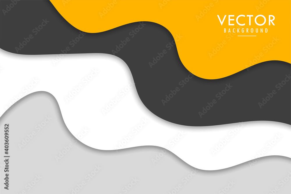 Modern abstract Papercut style elegant background design