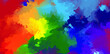 Rainbow Colorful Watercolor Splash Background