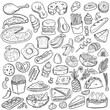 © Si_Rubah_Hitam - Handdrawn Various Outline Food