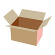 © Tahyuddin - cardboard box, vector illustration, white background, for packaging goods illustration and background