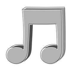 Fototapete - musical notes hand drawn design vector illustration