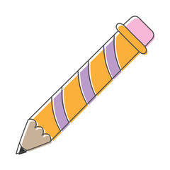 Fototapete - pencil hand drawn design vector illustration