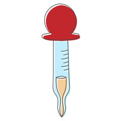 Fototapete - pipette hand drawn design vector illustration