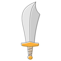 Fototapete - sword hand drawn design vector illustration
