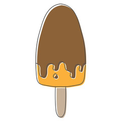 Fototapete - ice cream hand drawn design vector illustration