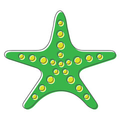 Fototapete - starfish hand drawn design vector illustration