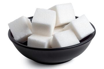 Wall Mural - White sugar cubes.